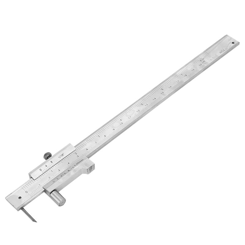 Ktsxxops 200mm Metal Scriber Calipers, Marking Gauge Calipers, 0-8 inch Carbide Parallel Cross Caliper for Scribing Iron, Steel, Wood and Other Materials - Image 4